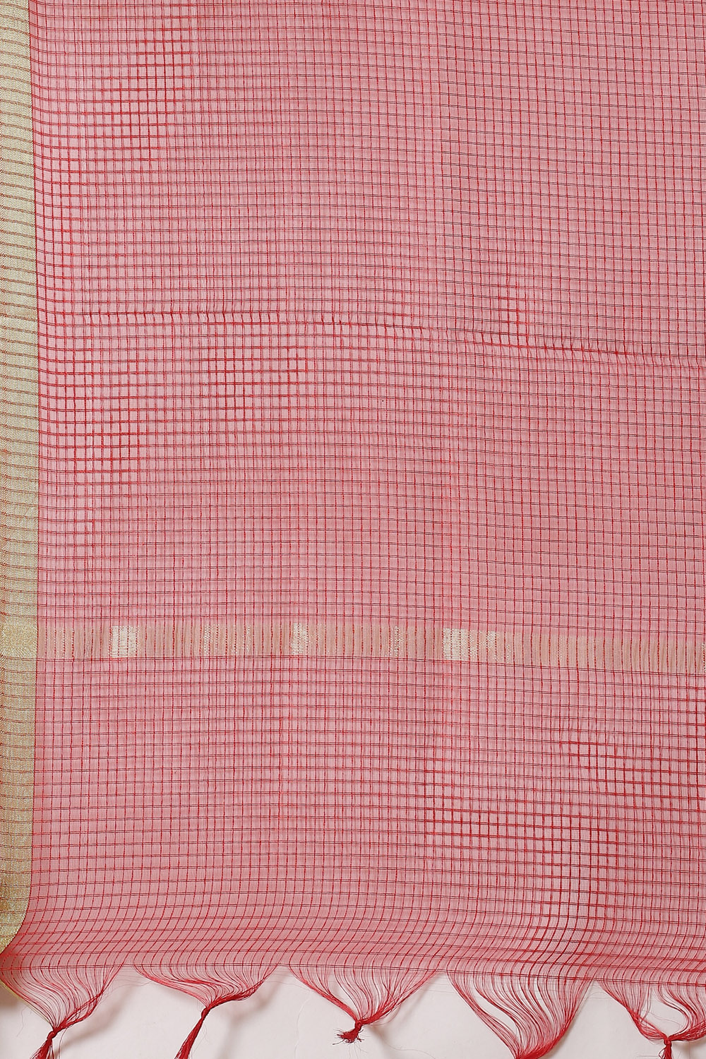 Red Solid Straight Suit Set image number 3